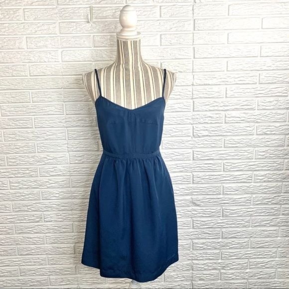 J. Crew Dresses & Skirts - J.Crew Blue Fit and Flare Dress Size 2